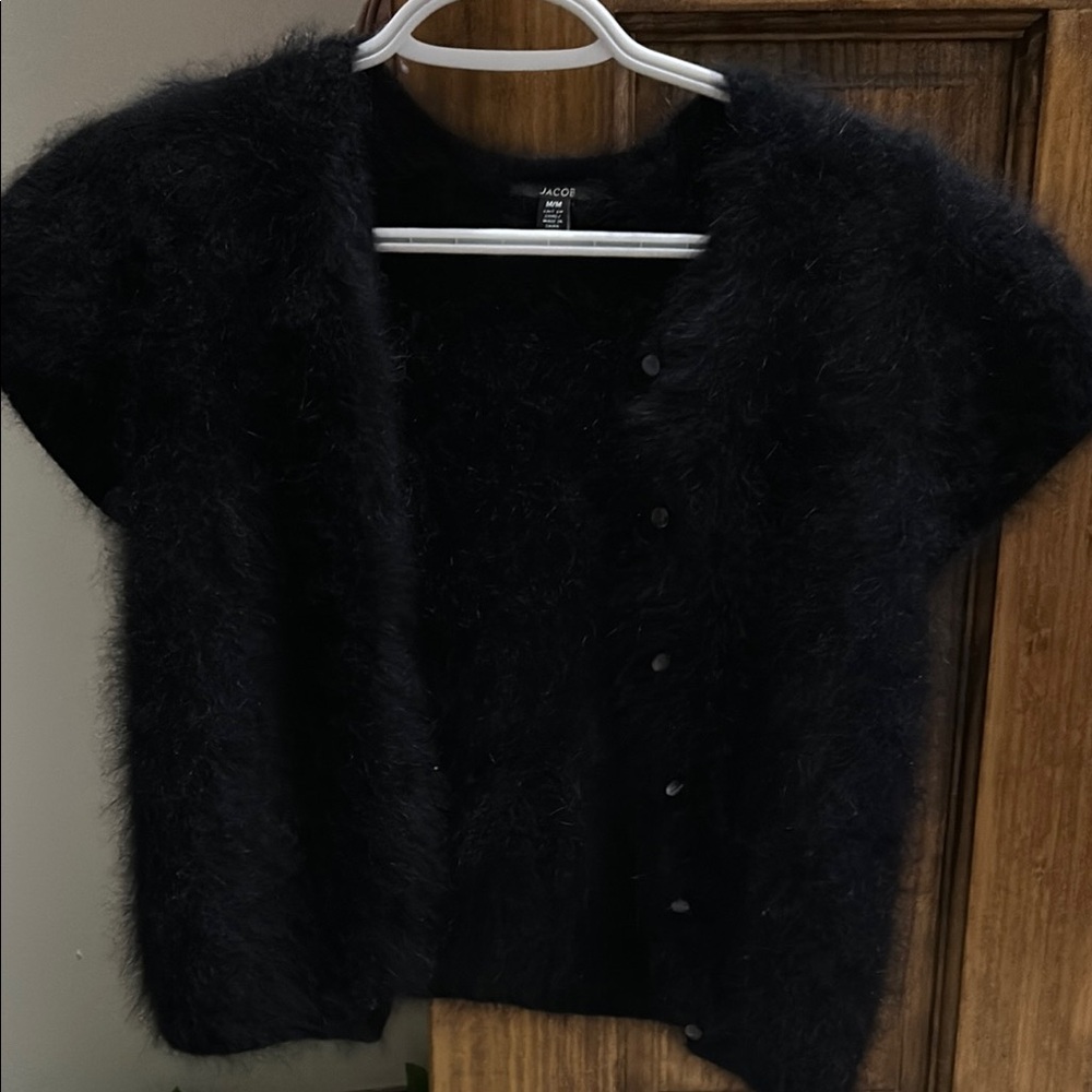 Jacob Kids Black Fuzzy Cape
